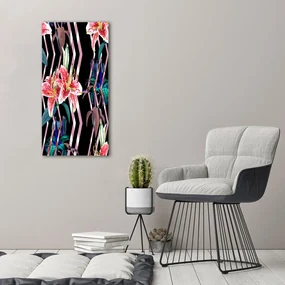 Imprimare tablou canvas Crini fundal