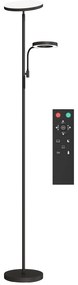 HOMCOM Lampadar LED 42W reglabil 2700K-6500K 4 culori variere continua, 4 moduri scena, telecomanda si control tactil | Aosom Romania