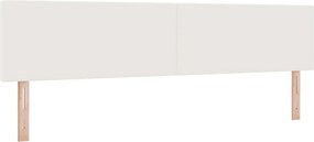 vidaXL Tăblie LED cu benzi LED Crem 200 cm Țesătură din corduroy