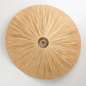 Brilagi - Lustră LED suspendată pe cablu CERIA BOHO, 1xE27/40W/230V, Ø 80 cm, din rafie