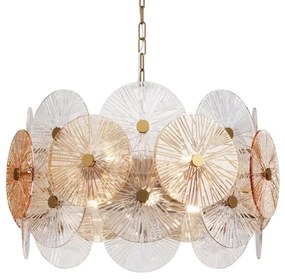 Lustră pe lanț Maytoni MOD007PL-08G ASTER 8xE14/40W/230V