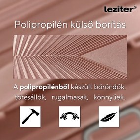 TraveLux Endure IV set valiză rulantă aur roz