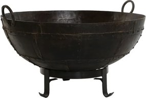 Suport decorativ vintage pentru ghivece mari și plante din metal pentru exterior, finisaj antichizat, „Tobago”
