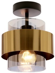 Lustră aplicată SPIEGA 1xE27/60W/230V auriu/negru