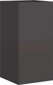 vidaXL Jardinier negru 40x40x80 cm Oțel laminat la rece