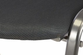 Set de 4x scaune de congres stivuibile - negru