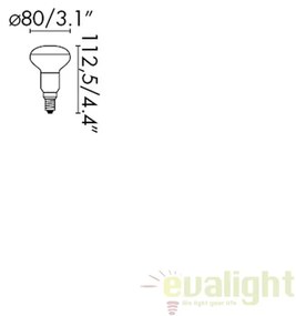 Bec LED E27 R80 12W LED 2700K 17477