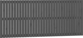 vidaXL Tăblie de pat pentru perete, gri, 204x3x90 cm, lemn masiv pin