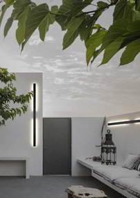 Aplica LED iluminat exterior liniar IP54 LOTUS 24W alba