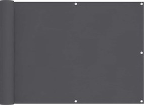 vidaXL Prelată balcon, material textil oxford, 75 x 400 cm, antracit