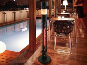 Încalzitor electric de exterior IP55 cu iluminat LED RGB Heat Sound SV-748719