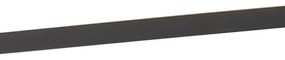 Plafoniera neagra 40 cm cu LED cu telecomanda - Liv