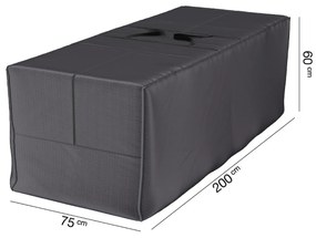 Husa AeroCover pentru perne mobilier gradina, 200 x 75 x 60 cm, antracit