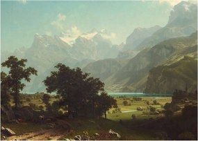 Tablou - Albert Bierstadt, Lake Lucerne, reproducere (70x50 cm)