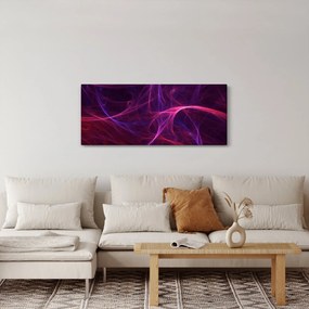 Tabloul abstract cu linii curbe (120x50 cm)