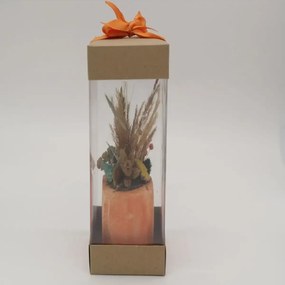 Ghiveci decorativ cu flori artificiale, homs seria A620,17x5.5x9 cm,30338