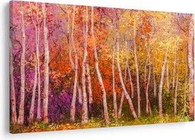 Tablou - Pădurea colorată (90x60 cm)