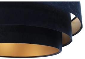 Lustr TRINITI 1xE27/60W/230V albastru/auriu pe cablu