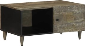 vidaXL Masuta de cafea gri deschis 80x50x40 cm lemn masiv de mango
