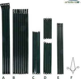 Anaterra Set de 2 piese Construcție pentruflori  cățărătoare