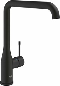 Baterie bucatarie negru mat Grohe Essence pipa pivotanta