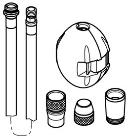 GROHE 48293000 - Furtun de duș universal 1425 mm, crom lucios