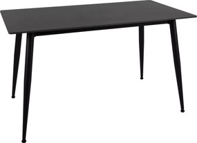 Masa de dining RION 130x70 cm cu blat ceramic, marmura neagra