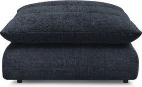 Taburet albastru închis cu tapițerie din chenille Neil – Bobochic Paris