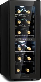 Klarstein Shiraz 12 Duo frigider de vin 2 zone 42L/12 sticle 5-12 / 12-18 °C Touch