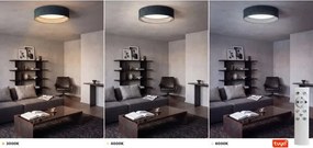 Brilagi - Lampă LED dimabilă VELVET SM 24W/230V 3000–6000K Ø45 cm verde WT + telecomandă