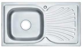 Chiuvetă Boli din oțel inoxidabil cu o lavoar pătrat și picurator