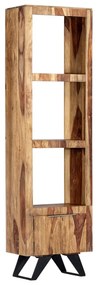247979 vidaXL Comodă înaltă, 45 x 28 x 180 cm, lemn masiv de sheesham