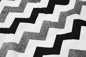 Lenjerie de pat din bumbac Renforce DUNGI alb-negru Dimensiune lenjerie de pat: 70 x 90 cm | 140 x 200 cm