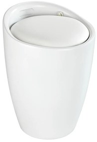 WENKO 24228100 - Taburet CANDY, 36 x 50,5 cm, alb/negru