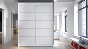 Dulap cu uși glisante Bianca IV (alb) (fără iluminare). Promo -17%. 1059139