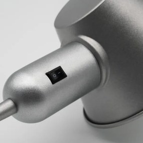 Brilo - Lampă de masă 1xE27/10W/230V crom mat