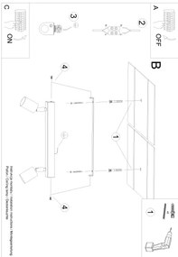 Spot Sollux SL.1291 VERDO 2xGU10/10W/230V negru