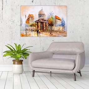 Tablou - Monument de oraș pictat (90x60 cm)