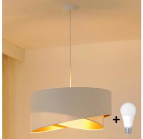 Lustră LED pe cablu Brilagi LYRA 1xE27/15W/230V alb/auriu