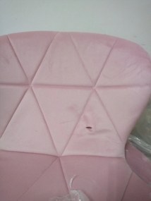 OFERTA Scaun de birou roz pudra AVOLA VELVET clasa II