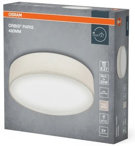 Osram - Plafonieră ORBIS PARIS, 3xE27/25W/230V, Ø 48 cm, crem
