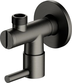 Robinet coltar Omnires din alama sanitara cu finisaj grafit periat