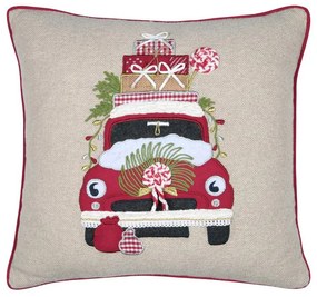 Perna de Crăciun cu imprimeu, 45 × 45 cm