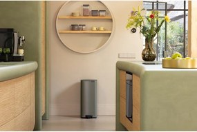 Coș de gunoi gri cu pedală din oțel 30 l Bo – Brabantia