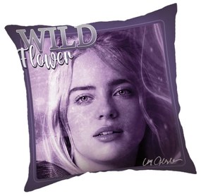 Billie Eilish Wild Flower pernă, pernă decorativă 40x40 cm