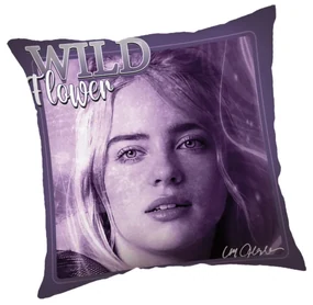 Billie Eilish Wild Flower pernă, pernă decorativă 40x40 cm