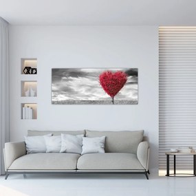 Tablou -Inima din coroanele copacilor (120x50 cm)
