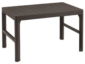 Masă de grădină din ratan Lyon maro