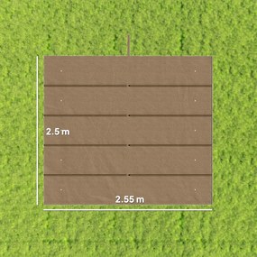 Outsunny Tettuccio di Ricambio per Gazebo 3x3 m con 10 Fori di Drenaggio Grigio | Aosom Romania