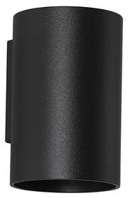 Aplica iluminat ambiental metal negru Cyls